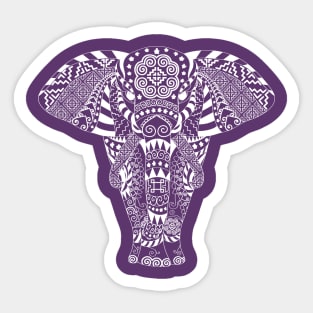 Hmoob Tribal Elephant (Dark Colored Tee) Sticker